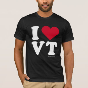 "I LOVE VT" "I LOVE VERMONT" T-Shirt