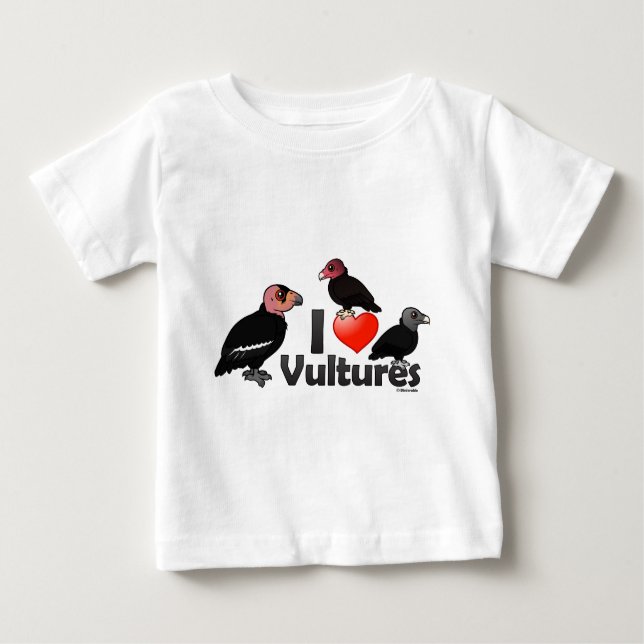 I Love Vultures (North America) Baby T-Shirt (Front)