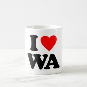 I LOVE WA COFFEE MUG