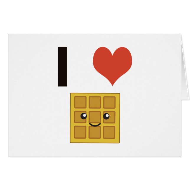 I love Waffles (Front Horizontal)