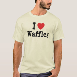 I love Waffles heart T-Shirt