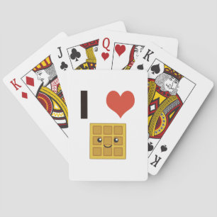 I love Waffles Playing Cards