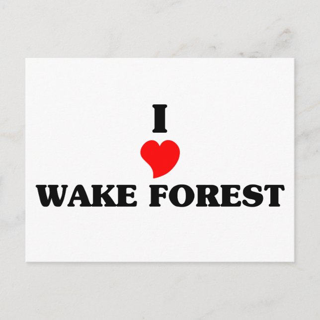 I love Wake Forest Postcard (Front)