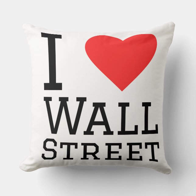 I love Wall Street  Cushion (Front)