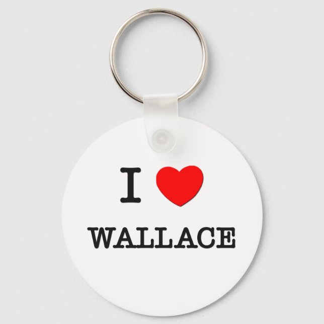 I Love Wallace Key Ring (Front)