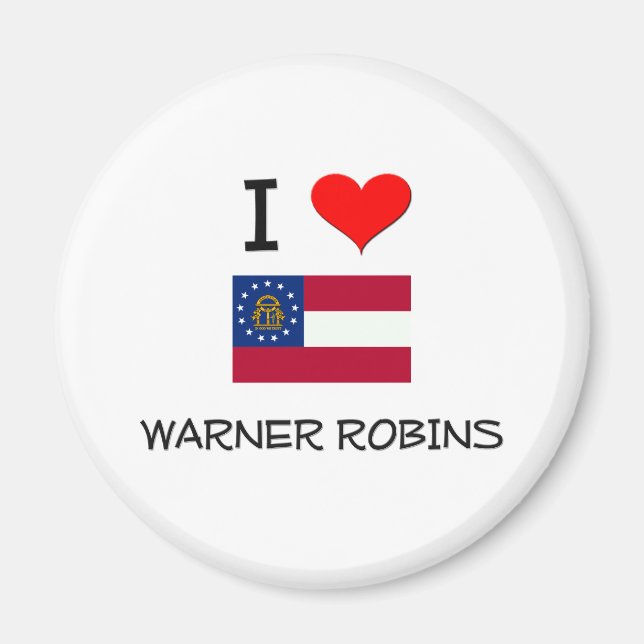 I Love WARNER ROBINS Georgia Magnet (Front)