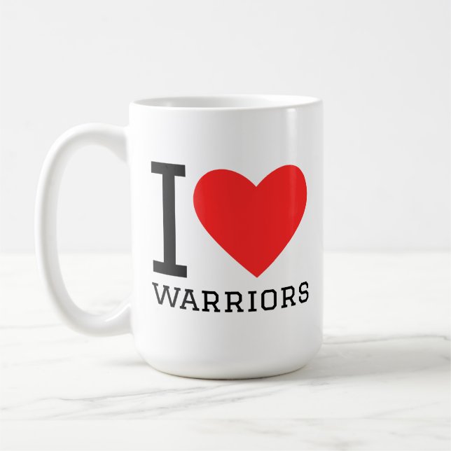 I love warriors coffee mug (Left)