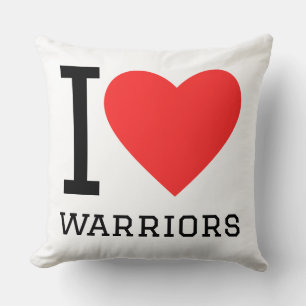 I love warriors cushion