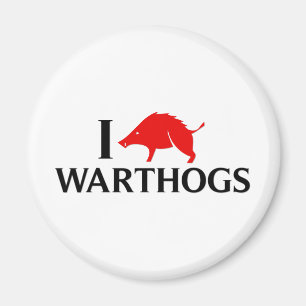 I Love Warthogs Magnet