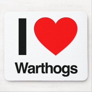 i love warthogs mouse pad