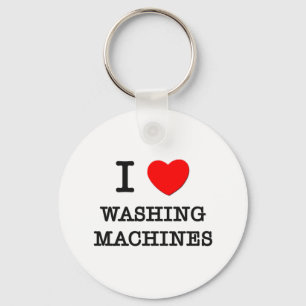 I Love Washing Machines Key Ring