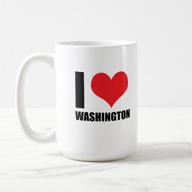 I love Washington Coffee Mug (Left)