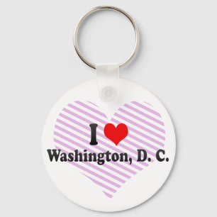 I Love Washington, D. C., United States Key Ring