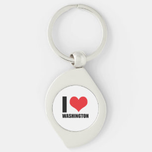 I love Washington Key Ring