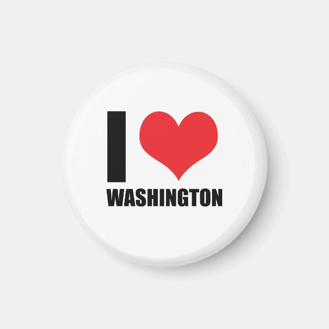 I love Washington Magnet (Front)