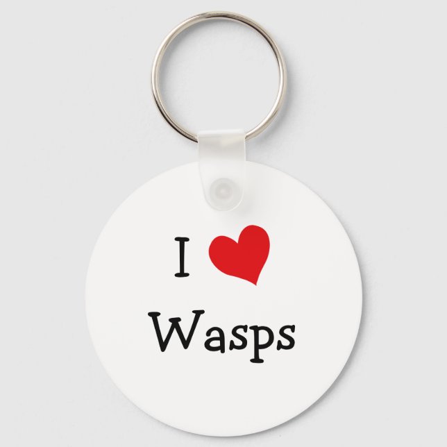 I Love Wasps Key Ring (Front)