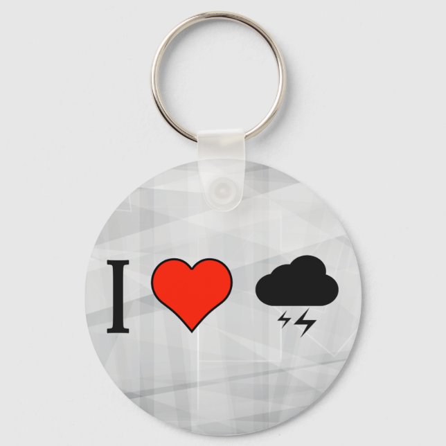 I Love Watching Lightnings Key Ring (Front)