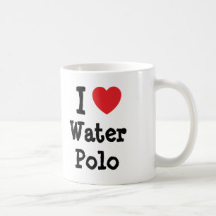I love Water Polo heart custom personalised Coffee Mug