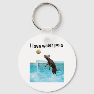 I love water polo key ring