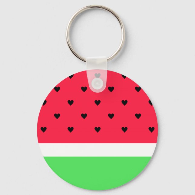 I Love Watermelon Key Ring (Front)