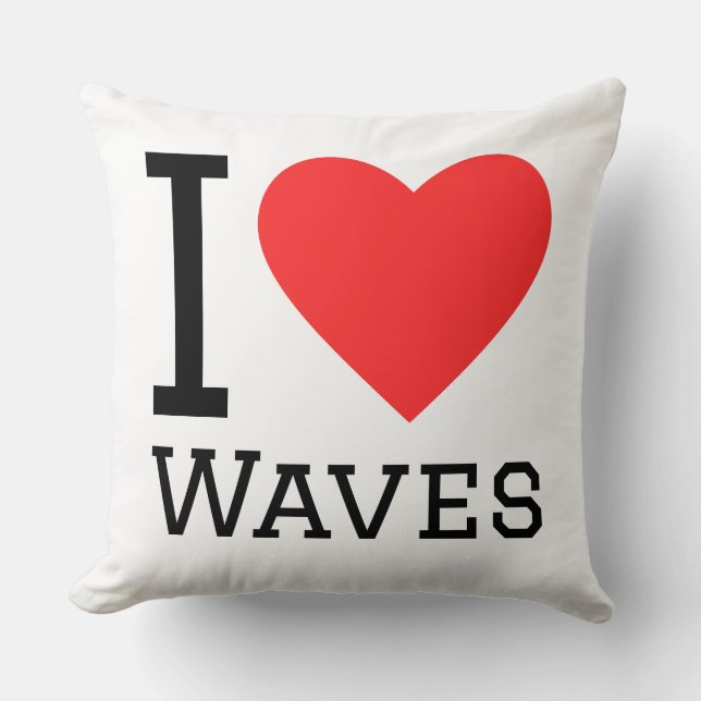 I love waves cushion (Front)