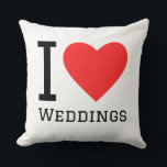 I love weddings  cushion<br><div class="desc">I love weedings ,  for party lovers</div>