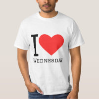 I love Wednesday  Square Sticker