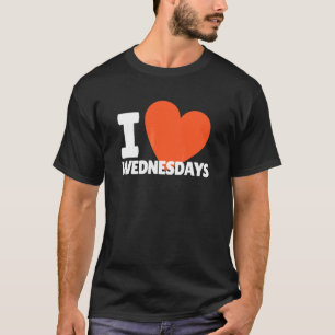 I Love Wednesdays Heart Cute Wednesday T-Shirt