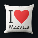 I love weevils cushion<br><div class="desc">I love weevils,  for animal kingdom</div>
