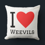 I love weevils cushion<br><div class="desc">I love weevils,  for animal kingdom</div>