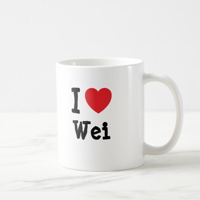 I love Wei heart T-Shirt Coffee Mug (Right)