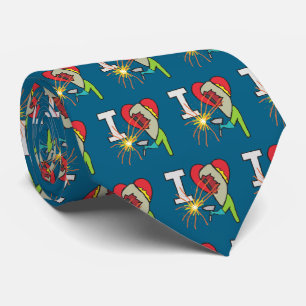 I Love Welding Tie