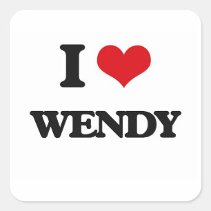 I Love Wendy Square Sticker