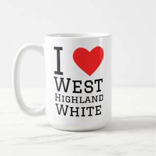 I love west highland white coffee mug