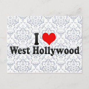 I Love West Hollywood, United States Postcard