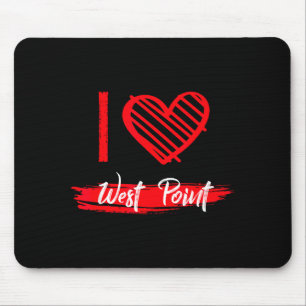 I Love West Int I Heart West Int  Mouse Pad