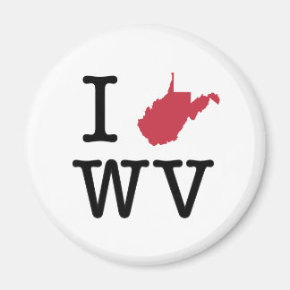 I Love West Virginia Magnet