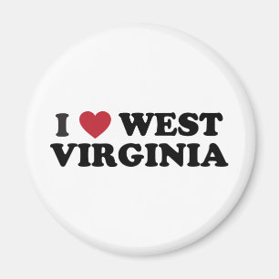 I Love West Virginia Magnet