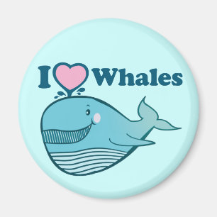 I love Whales Magnet