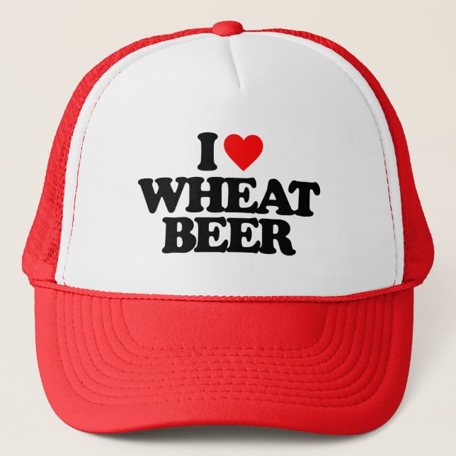 I LOVE WHEAT BEER TRUCKER HAT (Front)