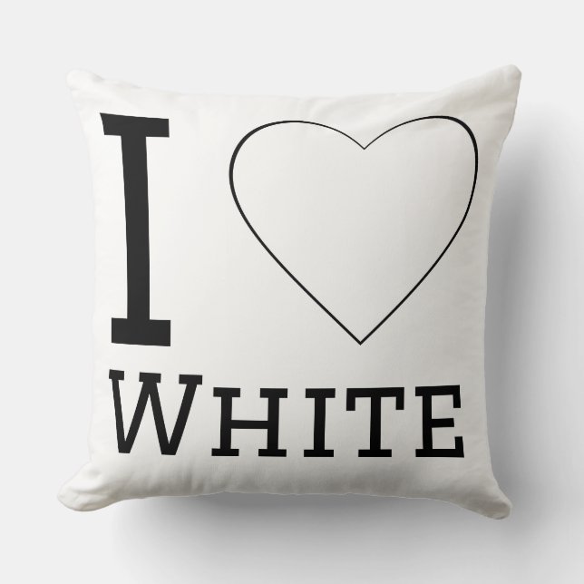 I love white  cushion (Front)