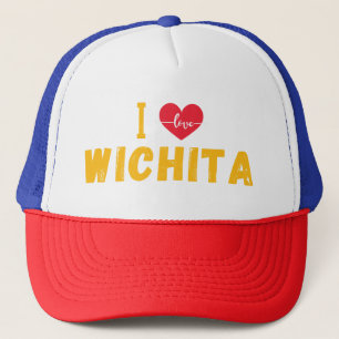 i love Wichita, Kansas Trucker Hat