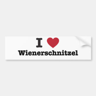 I Love wienerschnitzel Bumper Sticker