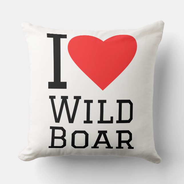 I love wild boar cushion (Front)