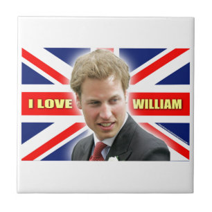 I Love William Ceramic Tile