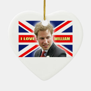 I Love William Ceramic Tree Decoration