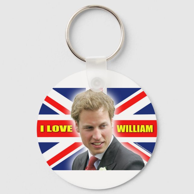 I Love William Key Ring (Front)