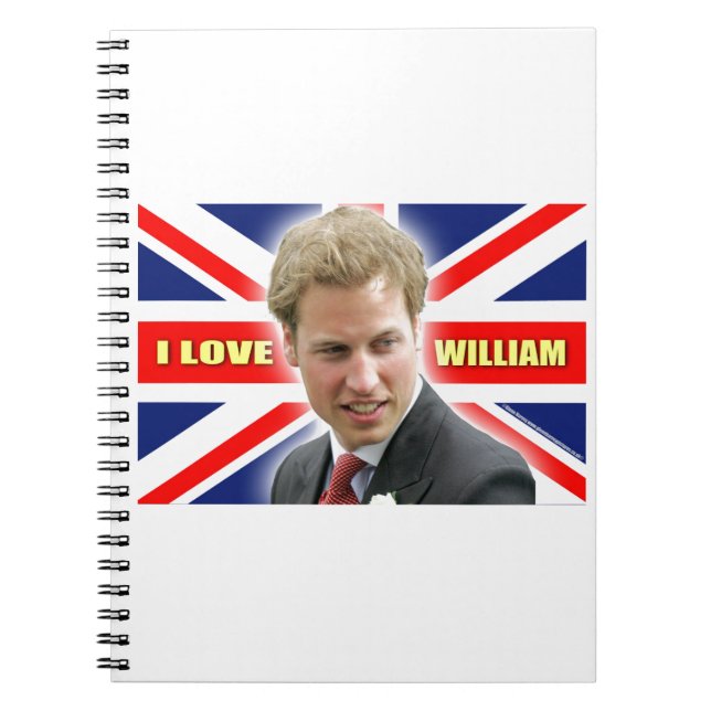 I Love William Notebook (Front)