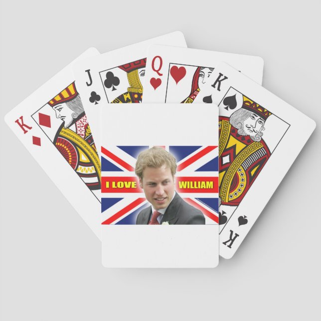 I Love William Playing Cards (Back)