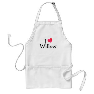 I Love Willow Standard Apron